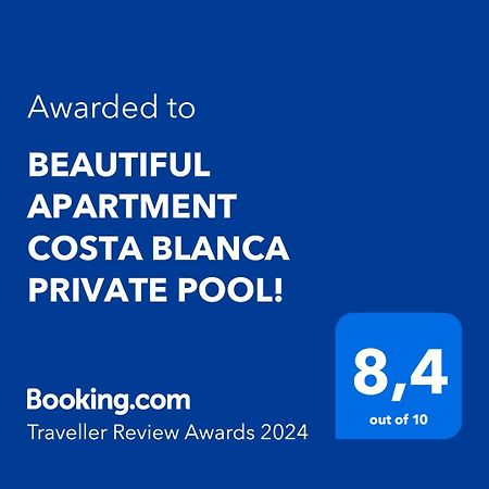 Beautiful Apartment Costa Blanca Private Pool! Oliva Exterior foto